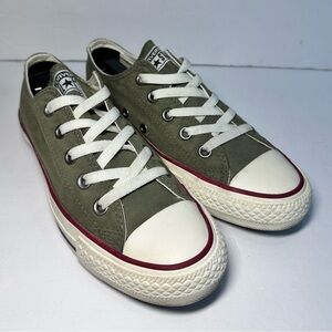 Converse Kids' Olive Green Canvas Sneakers